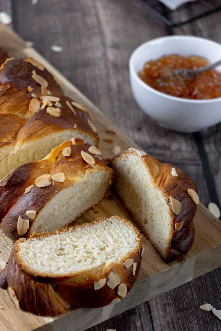 Artisan Levant Tsoureki - Authentic Greek Sweet Brioche Bread (1.5 LB) | Perfect for French Toast, Breakfast & Holiday Celebrations