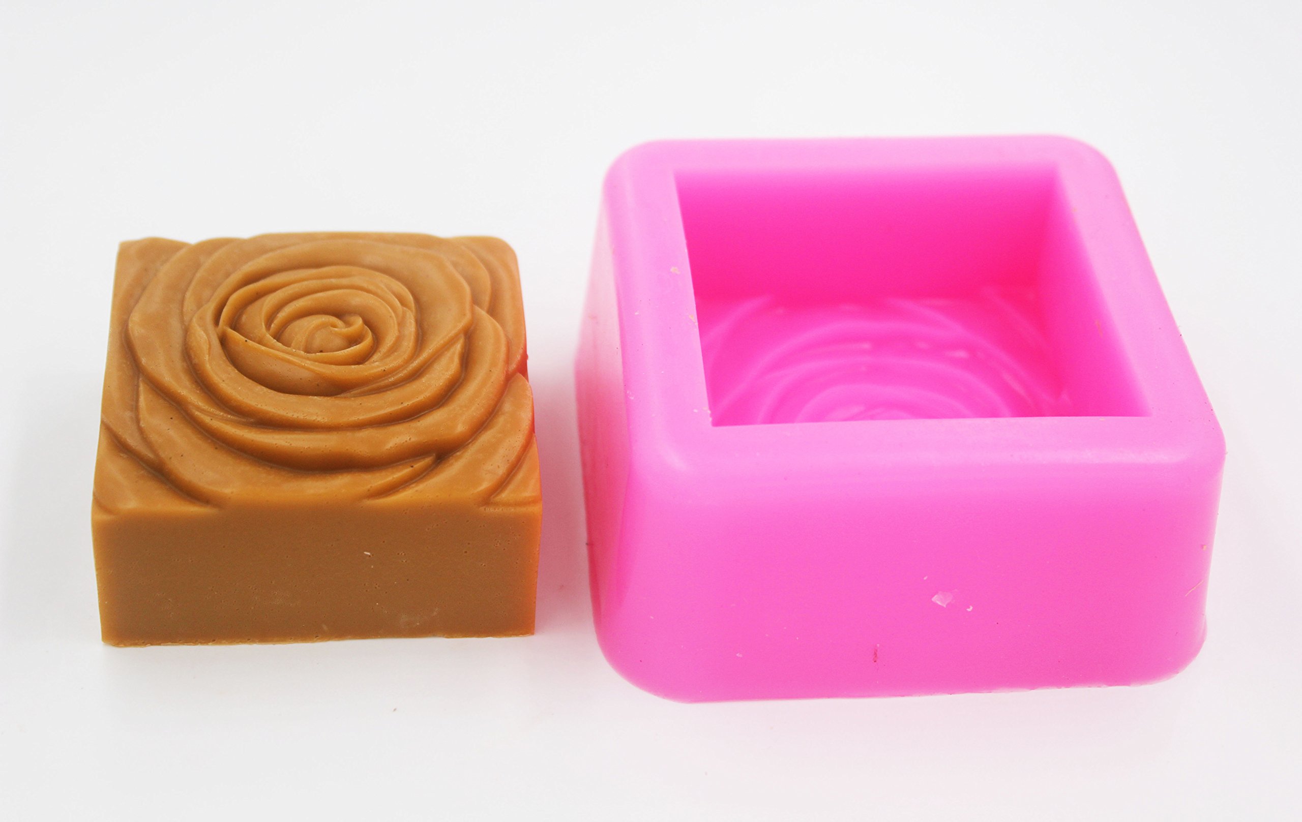 Longzang S473 Handmade Craft Flower Silicone Soap Mold - DIY Soap Making, Bath Bomb, Candle Molds for Home Spa, Wedding Favors & Gift Making