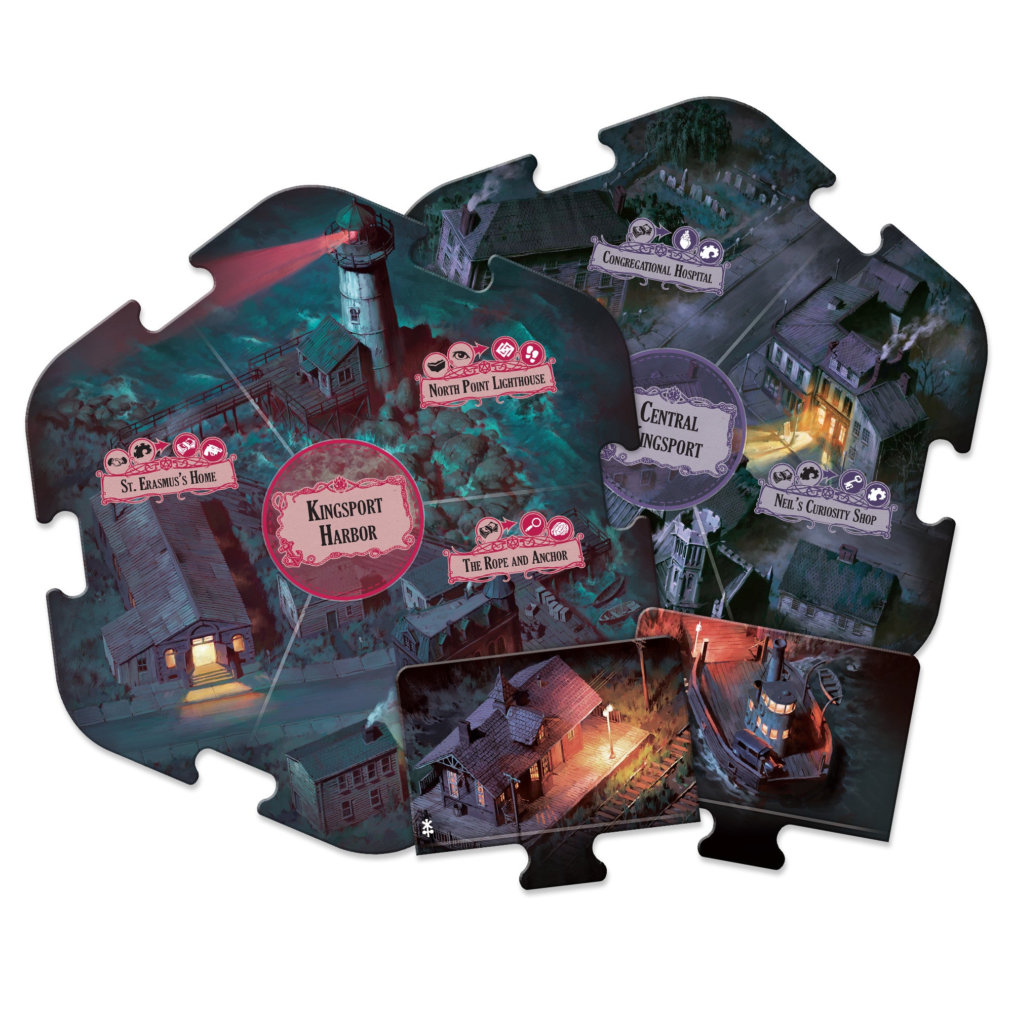 Arkham Horror 3rd Edition Under Dark Waves Board Game Expansion - Horror Adventure Game for Adults - Perfect for Game Nights & Lovecraftian Horror Fans