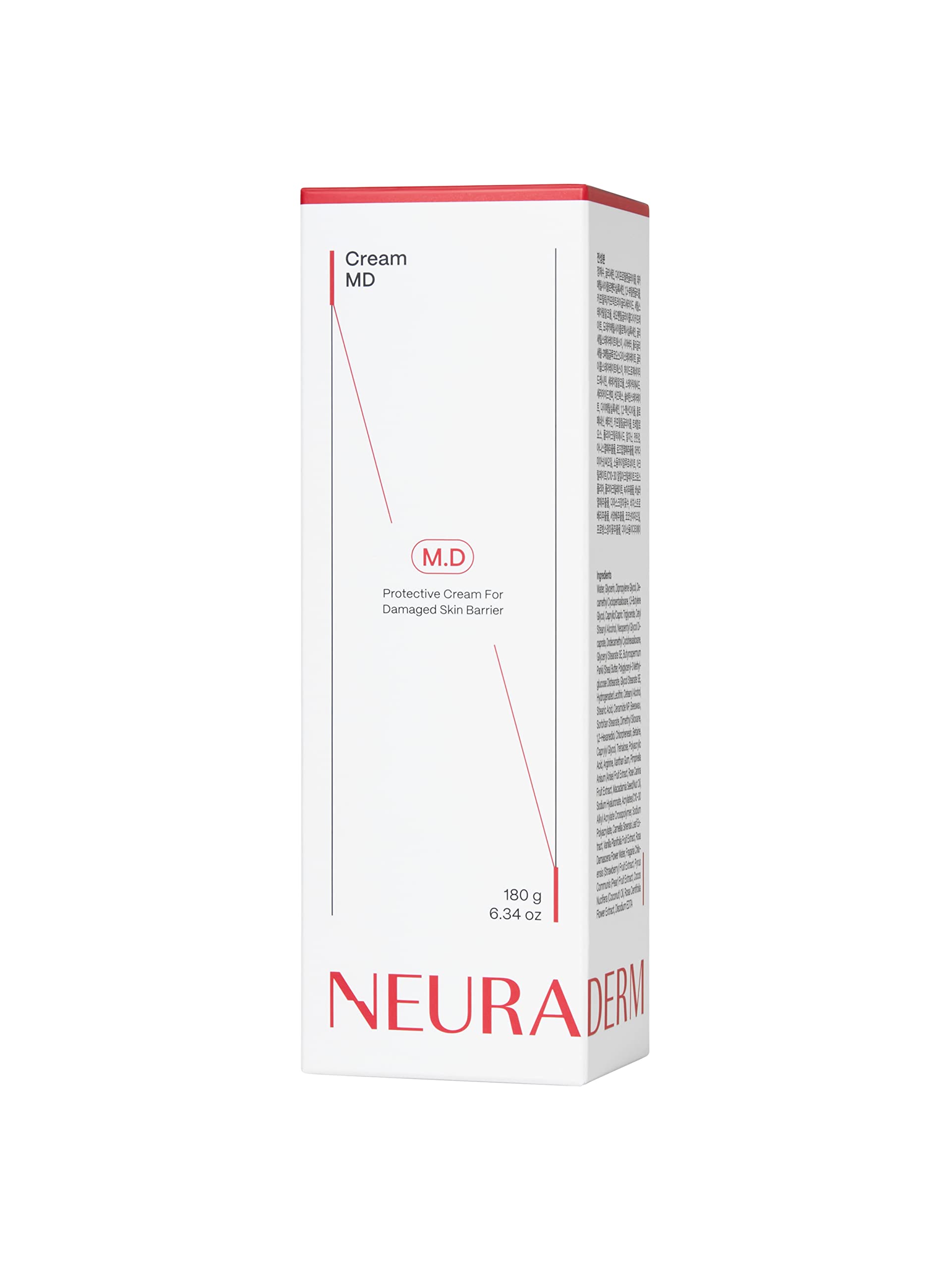 Regenerative Ceramide Moisturizing Cream MD - Skin Barrier Repair for Dry & Damaged Skin - 180g (6.34oz) | Face & Body Care | Perfect for Night Routine & Post-Treatment Recovery