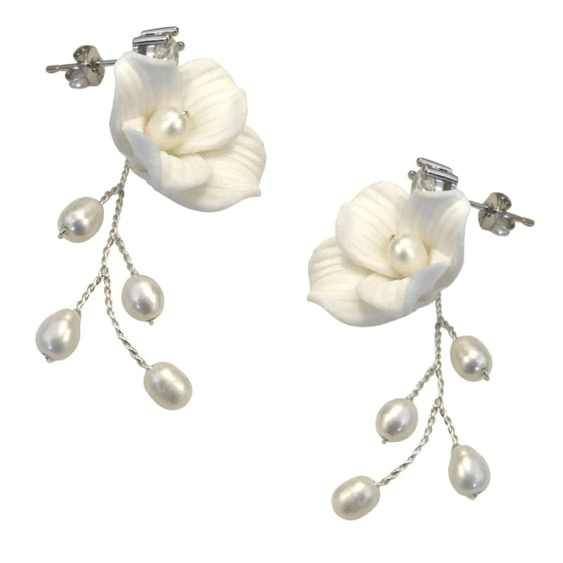 Elegant Freshwater Pearl Wedding Earrings for Brides - A9048 | Perfect for Bridal Accessories, Anniversary Gifts & Special Occasions