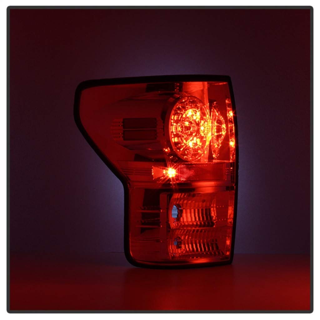 2007-2013 Toyota Tundra LED Tail Lights Pair - Chrome Spyder ALT-YD-TTU07-LED-C (5029591) | Durable Replacement for Enhanced Visibility & Style | Perfect for Off-Roading, Night Driving & Custom Truck Upgrades