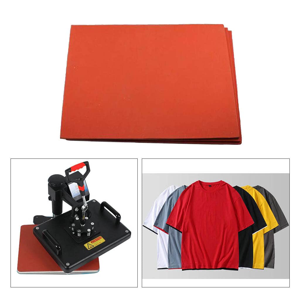Milageto Heat Press Mat 22x22x0.8cm - Non-Stick, Heat Resistant Teflon Mat for HTV Vinyl, Sublimation & Screen Printing - Perfect for T-Shirts, Mugs & DIY Crafts