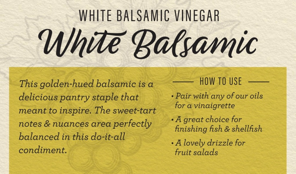 Premium Organic White Balsamic Vinegar - Aged Italian Glaze for Salads, Marinades & Gourmet Cooking - Gluten-Free & Vegan-Friendly