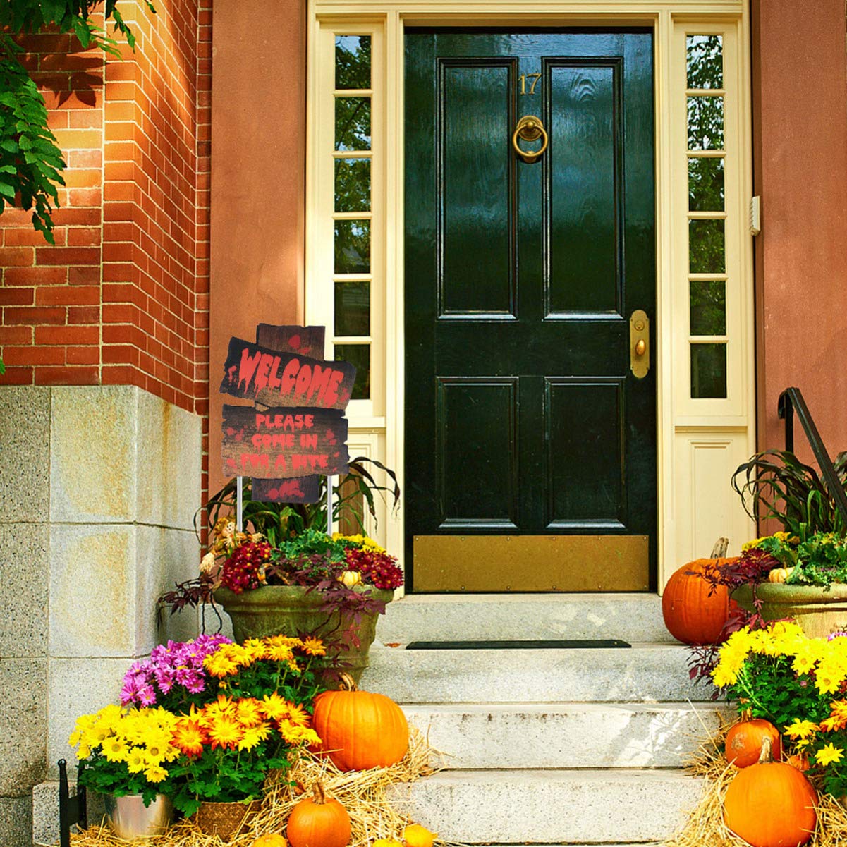 NUOBESTY 6pcs Halloween Lawn Decorations - Spooky Yard Signs, Plaque Boards & Creative Stakes for Outdoor Halloween Party Decor | Perfect for Front Yard, Garden & Halloween Festivities