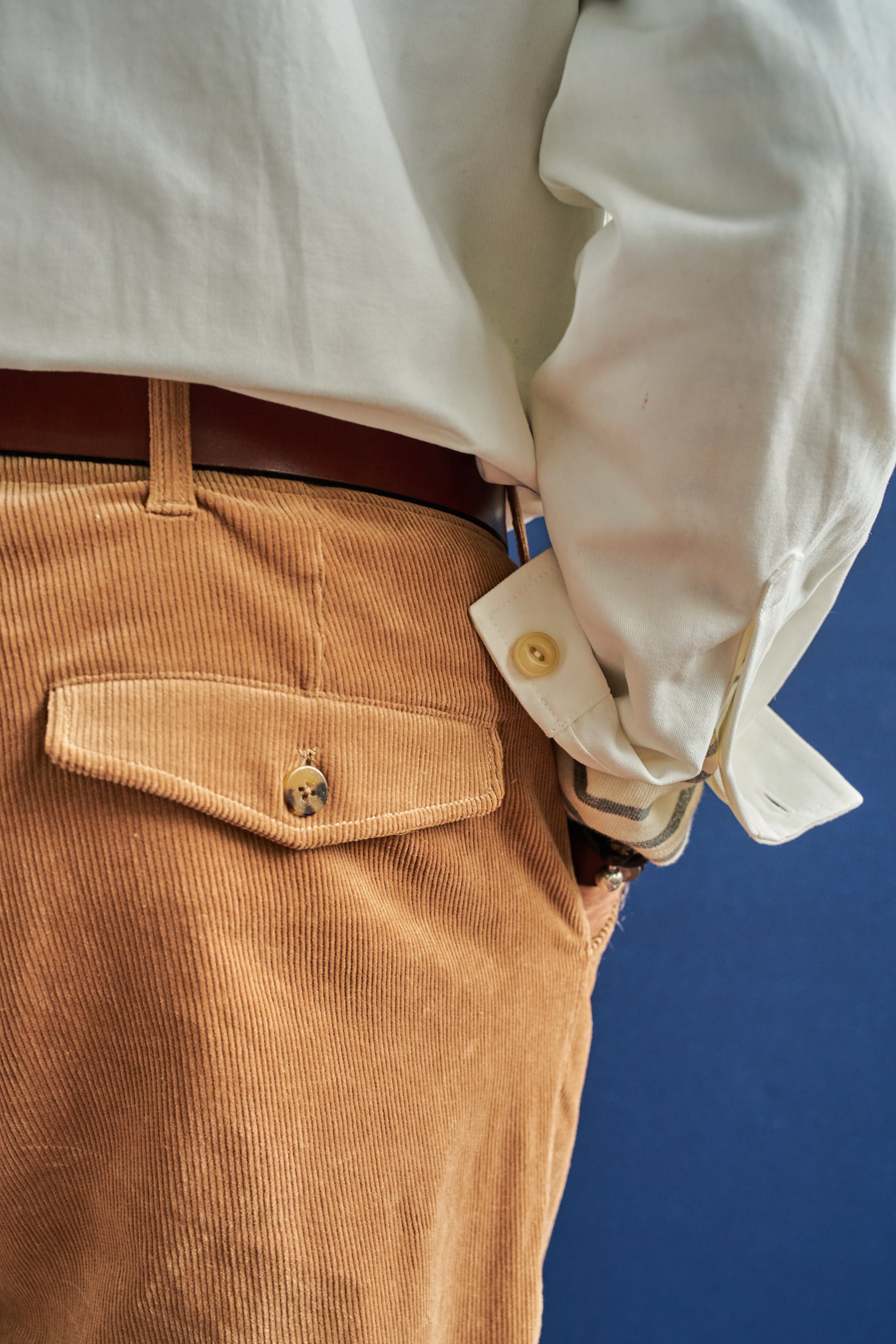 Camden Pant in Khaki Corduroy - Comfortable Men's Casual Pants for Work & Weekend Wear | Durable & Stylish Corduroy Trousers