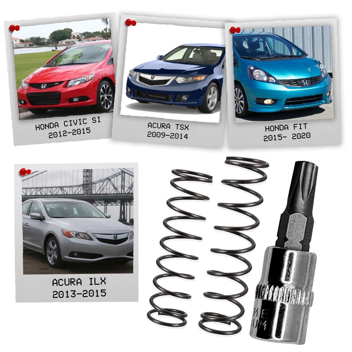 Honda VTC Actuator Quick Fix Gear Kit - Compatible with Honda Civic, CRV & Acura - Includes Socket Bit - R40/RZA - Fix Engine Rattling Noise - Perfect for DIY Car Repairs and Maintenance