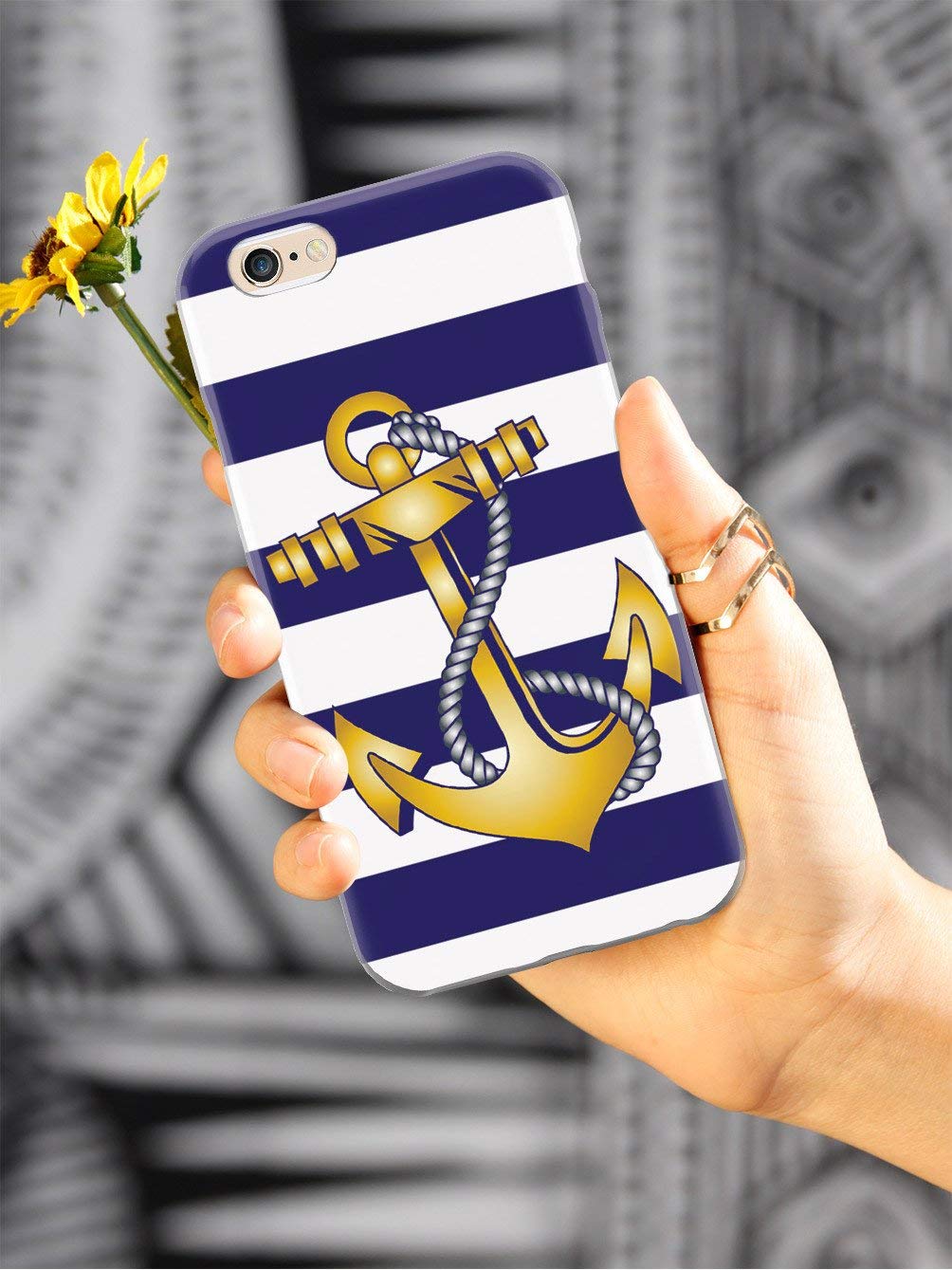 Inspired Cases for iPhone 12 Pro - 3D Textured Protective Phone Cover with Anchor Design | Shockproof & Anti-Scratch | Perfect for Outdoor Activities, Travel & Daily Use