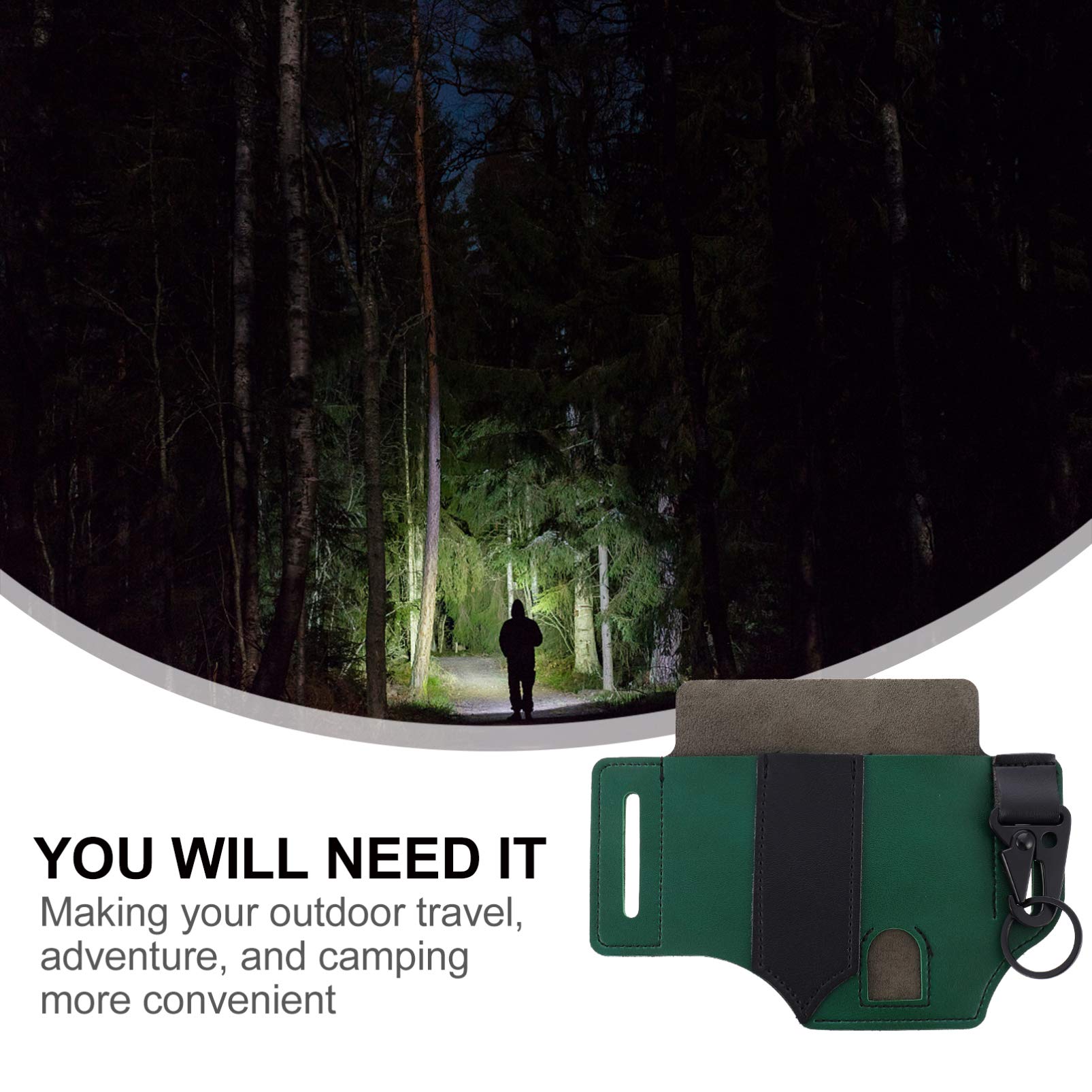 Hemoton 1pc Outdoor Waist Bag - Waterproof Tool Storage Pouch for Camping, Hiking & Work - Portable Gear Organizer with Flashlight Pocket - Perfect for Tools, Phone & Essentials