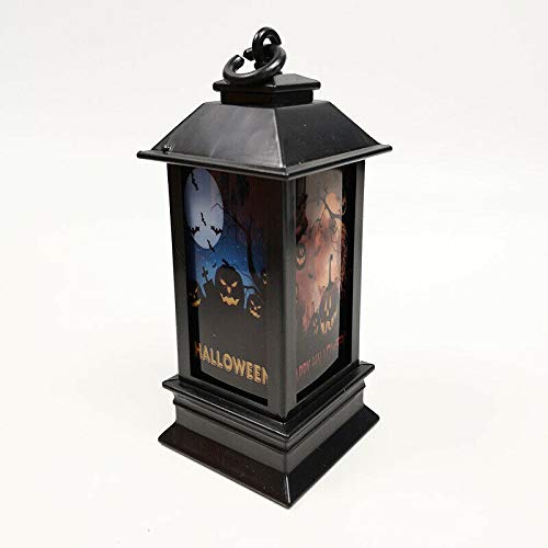 Allkpoper Vintage Halloween LED Lantern - Portable Pumpkin Light for Party Decor, Hanging Nightlight | Perfect for Spooky Home Decor, Outdoor Gatherings & Trick-or-Treating