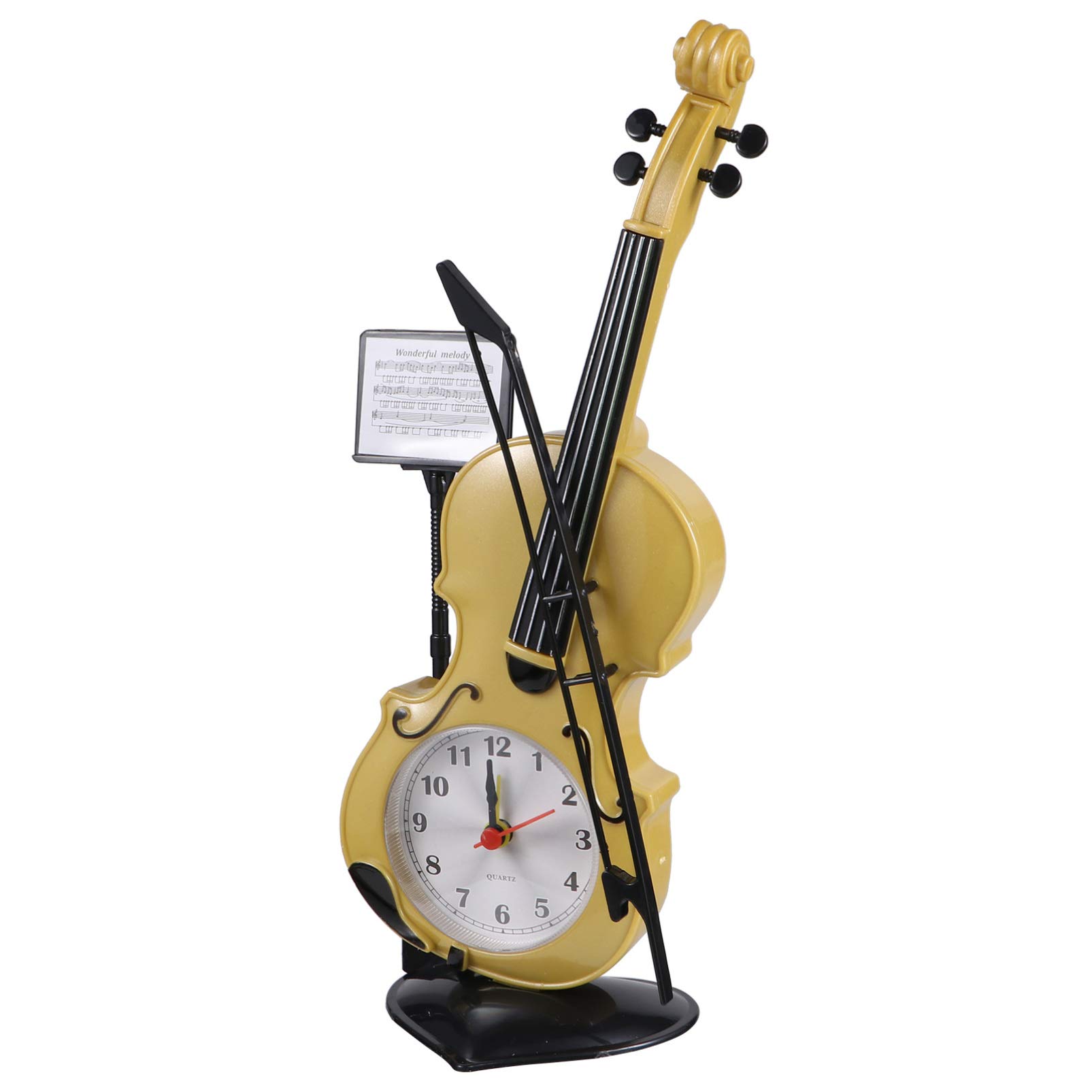 Vintage Retro Alarm Clock - Classic Table Desk Clock with Guitar Design for Bedroom, Living Room & Kids Room (Random Color) | Perfect for Home Decor, Gift & Nightstand Use