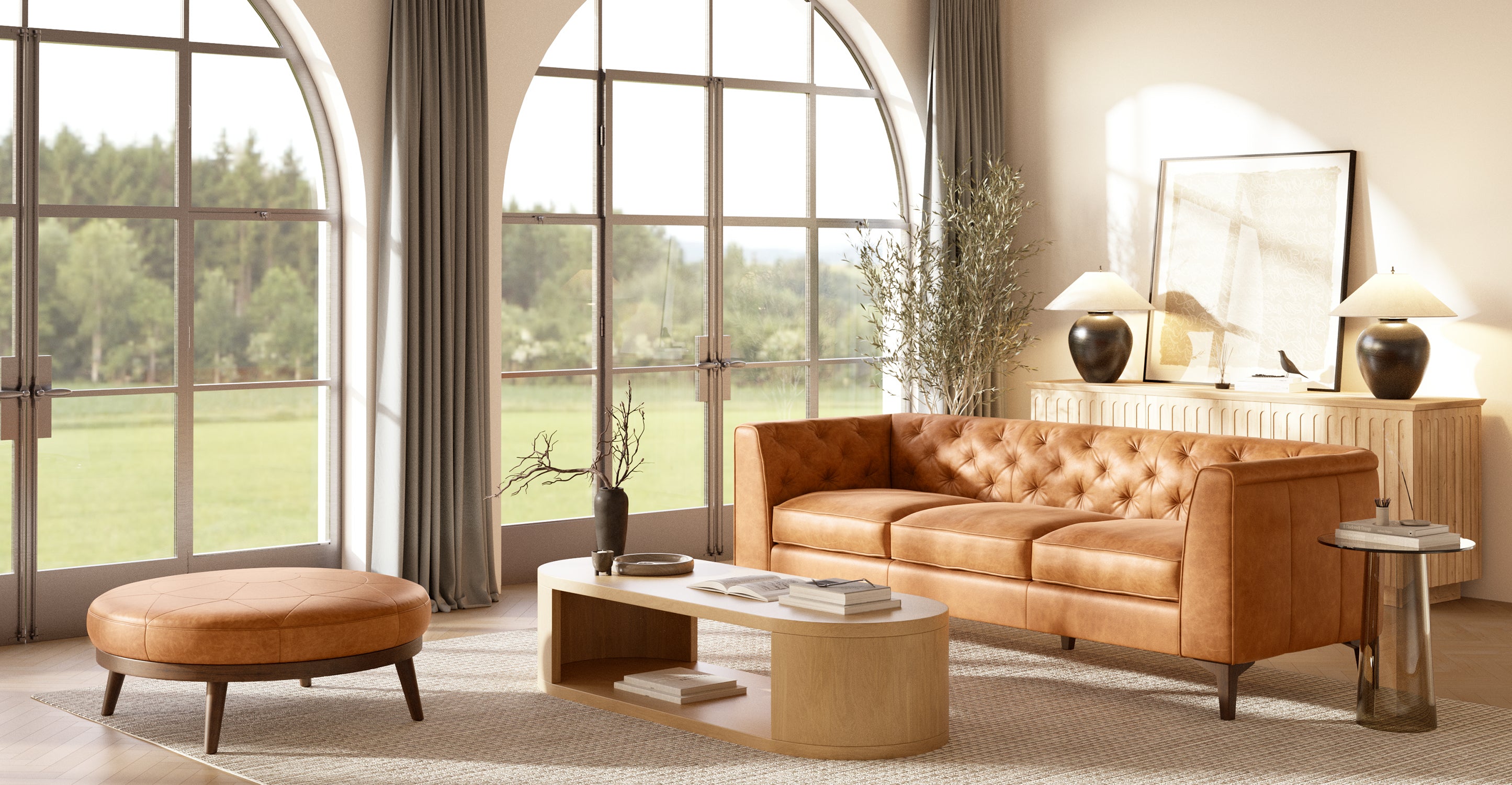 Essex Sofa - Modern Comfortable Couch for Living Room, Lounge & Office - Upholstered Fabric Sectional with Sturdy Frame - Perfect for Relaxing, Entertaining & Small Spaces