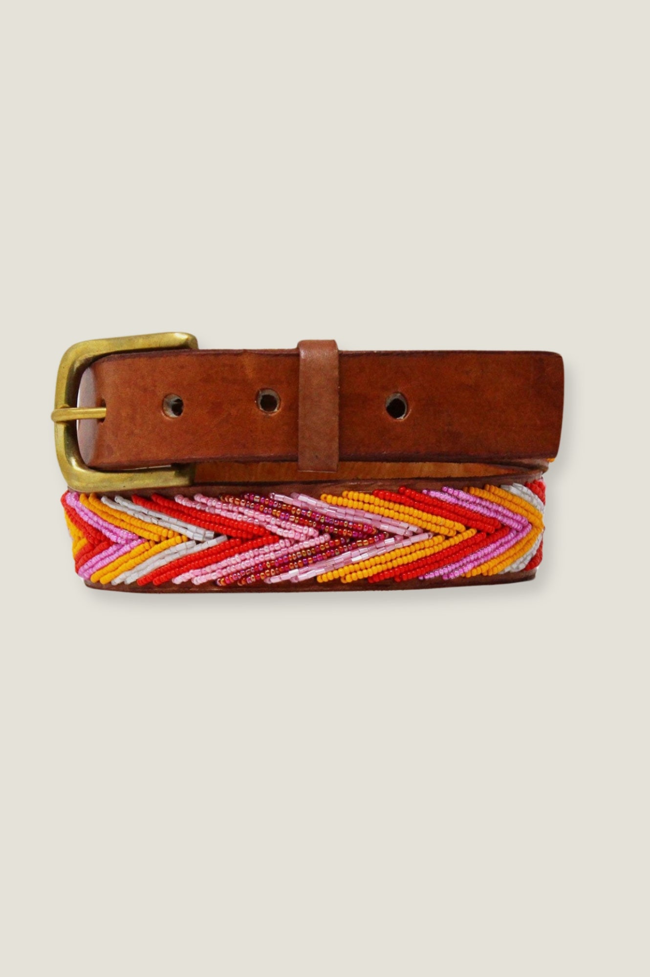 Premium Pink & Orange Arrow Leather Belt for Men & Women | Stylish & Durable Fashion Accessory for Casual, Office & Party Wear