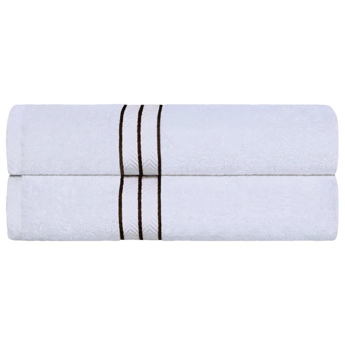 Premium Turkish Cotton Ultra Plush 2-Piece Bath Towel Set - Super Absorbent & Soft Luxury Bath Sheets for Spa, Hotel & Home Use
