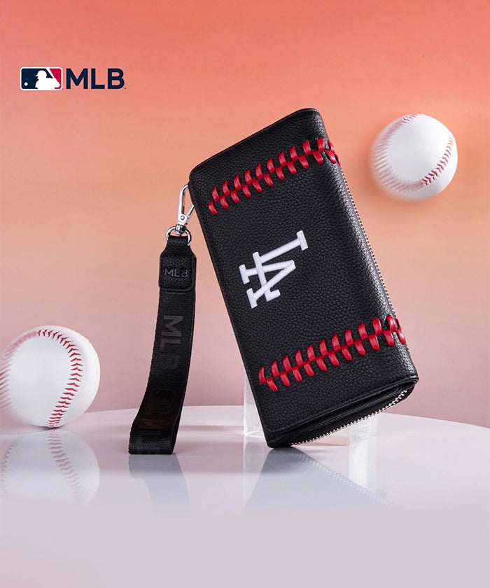Authentic MLB Los Angeles Dodgers Genuine Leather Wallet for Men - Premium Bifold Credit Card Holder - Perfect for Baseball Fans & Game Day Accessories