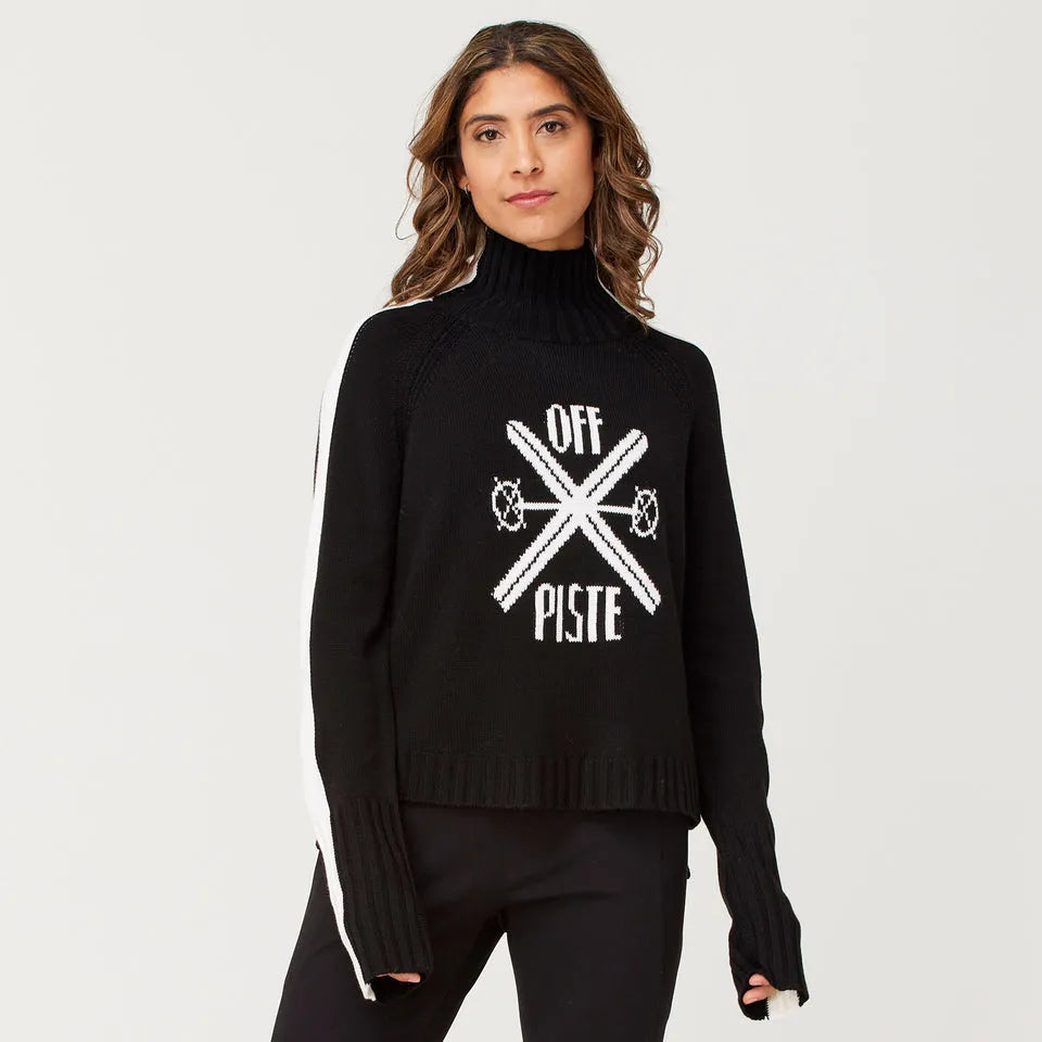 Krimson Klover Women's Off Piste Sweater 2025 | Cozy Cable Knit Pullover for Winter | Perfect for Skiing, Snowboarding & Casual Outfits