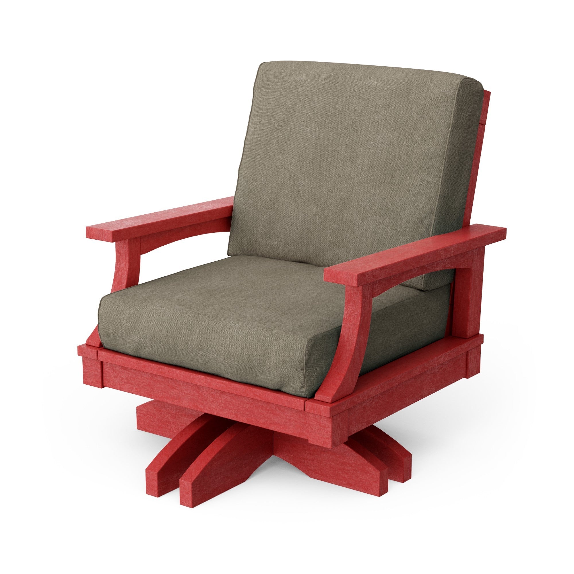 Heritage Deep Seating Swivel Chair - 360° Rotating Patio Lounge Chair with Cushions, Weather-Resistant Outdoor Furniture for Garden, Poolside & Backyard Relaxation