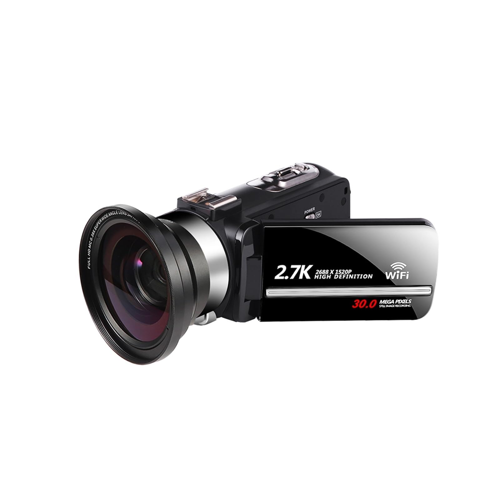 MZZYG 2.7K WiFi Night Vision Outdoor Video Camera with Infrared - Portable Digital Camcorder for Vlogging, Blogging & Webcam (Includes 32GB SD Card & 2-Pack Set) - Perfect for Travel, Home Security & Outdoor Adventures