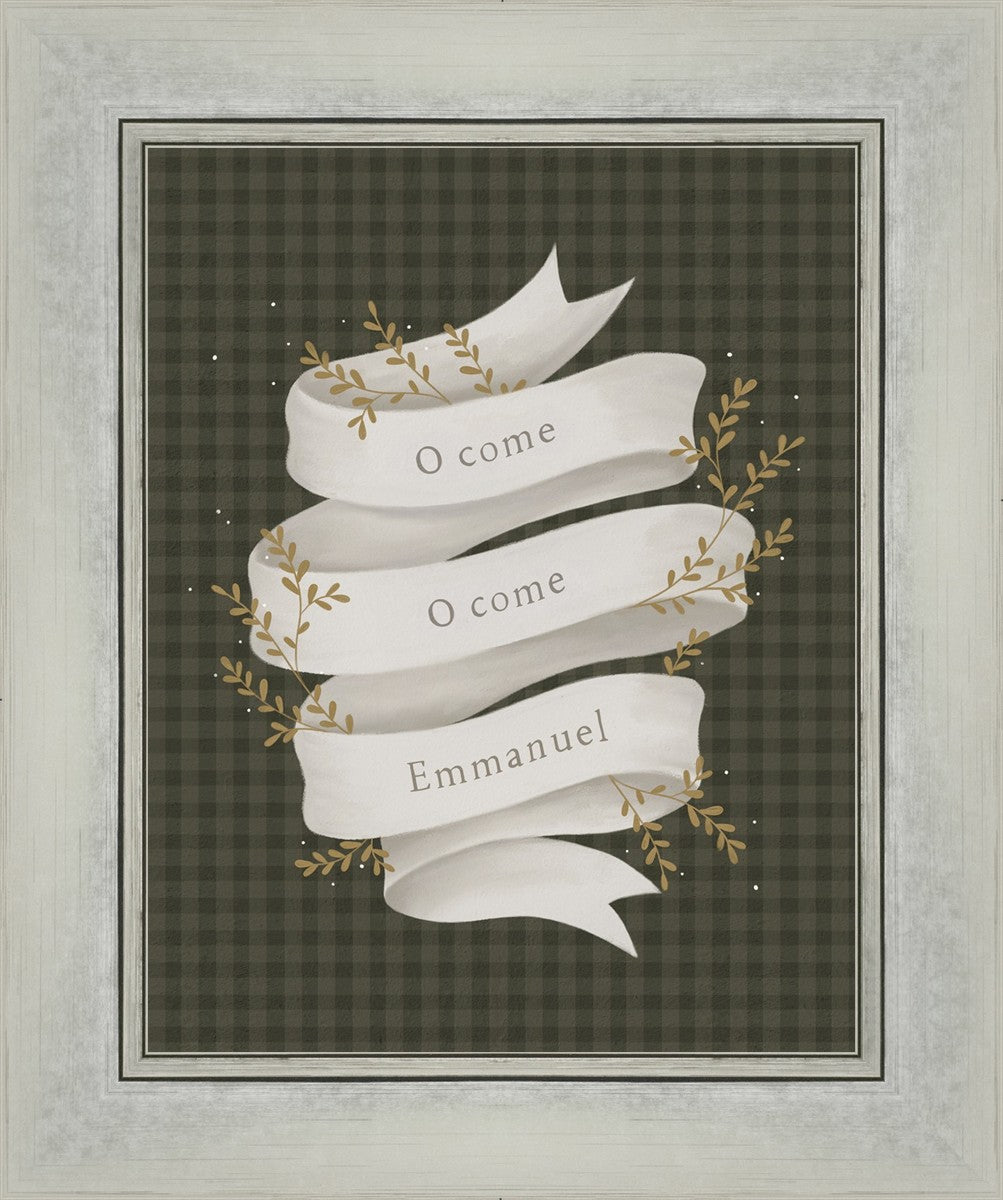 O Come Emmanuel Green Christmas Ornament - Religious Holiday Decor for Tree, Home & Church Celebrations