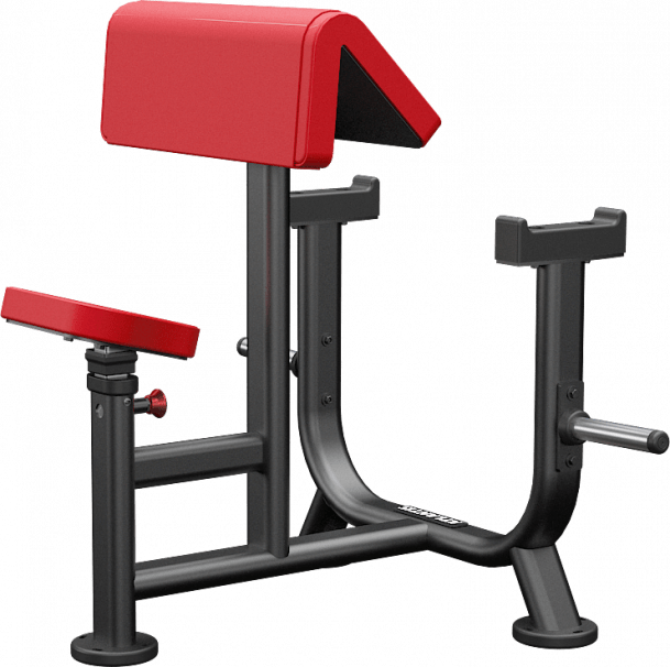 ATLANTIS Seated Preacher Curl Bench for Biceps Workout - Home Gym Equipment for Strength Training & Muscle Building
