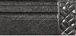 Reeded Wood Pole with Finial - Flat Black Finish for Curtains, Drapes & Home Decor