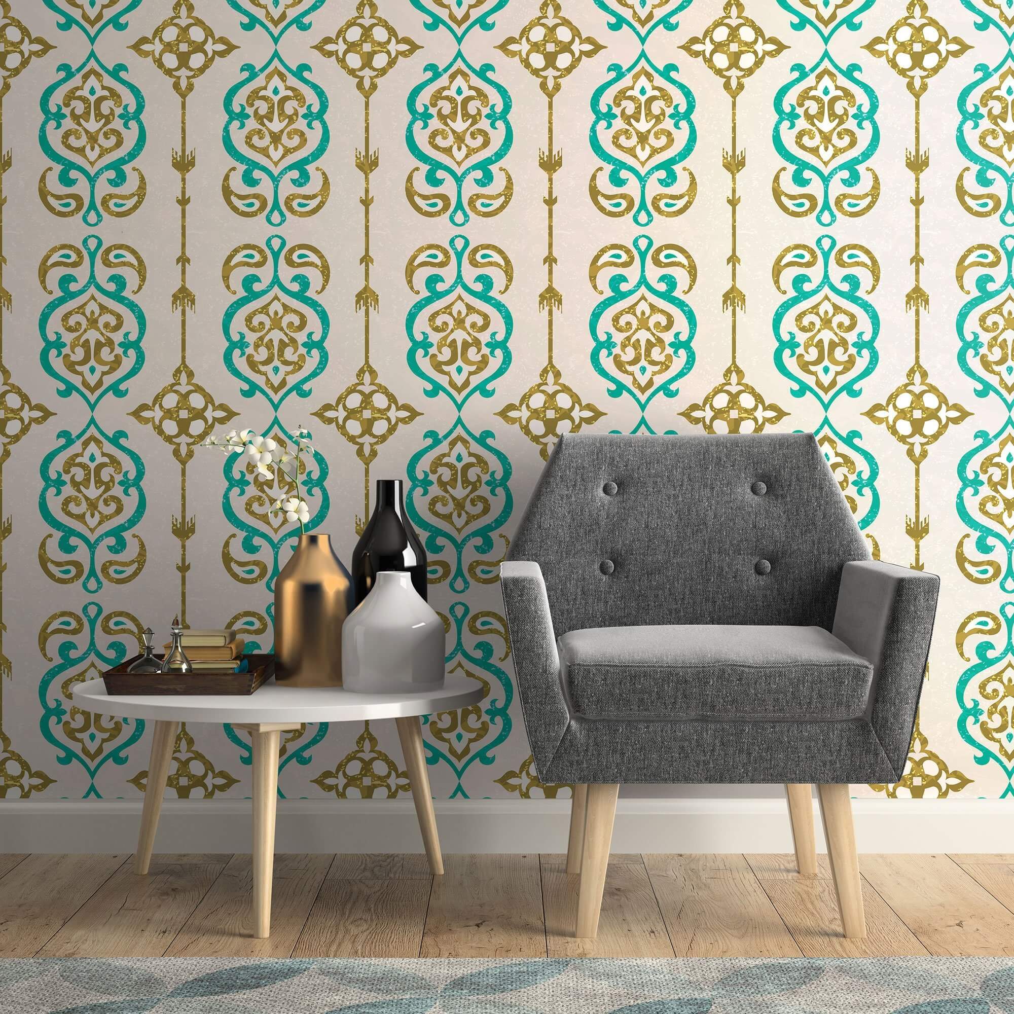 Premium Peel and Stick Removable Wallpaper - Self-Adhesive Tile Design for Easy Home Decor - Perfect for Bedrooms, Kitchens & Bathrooms