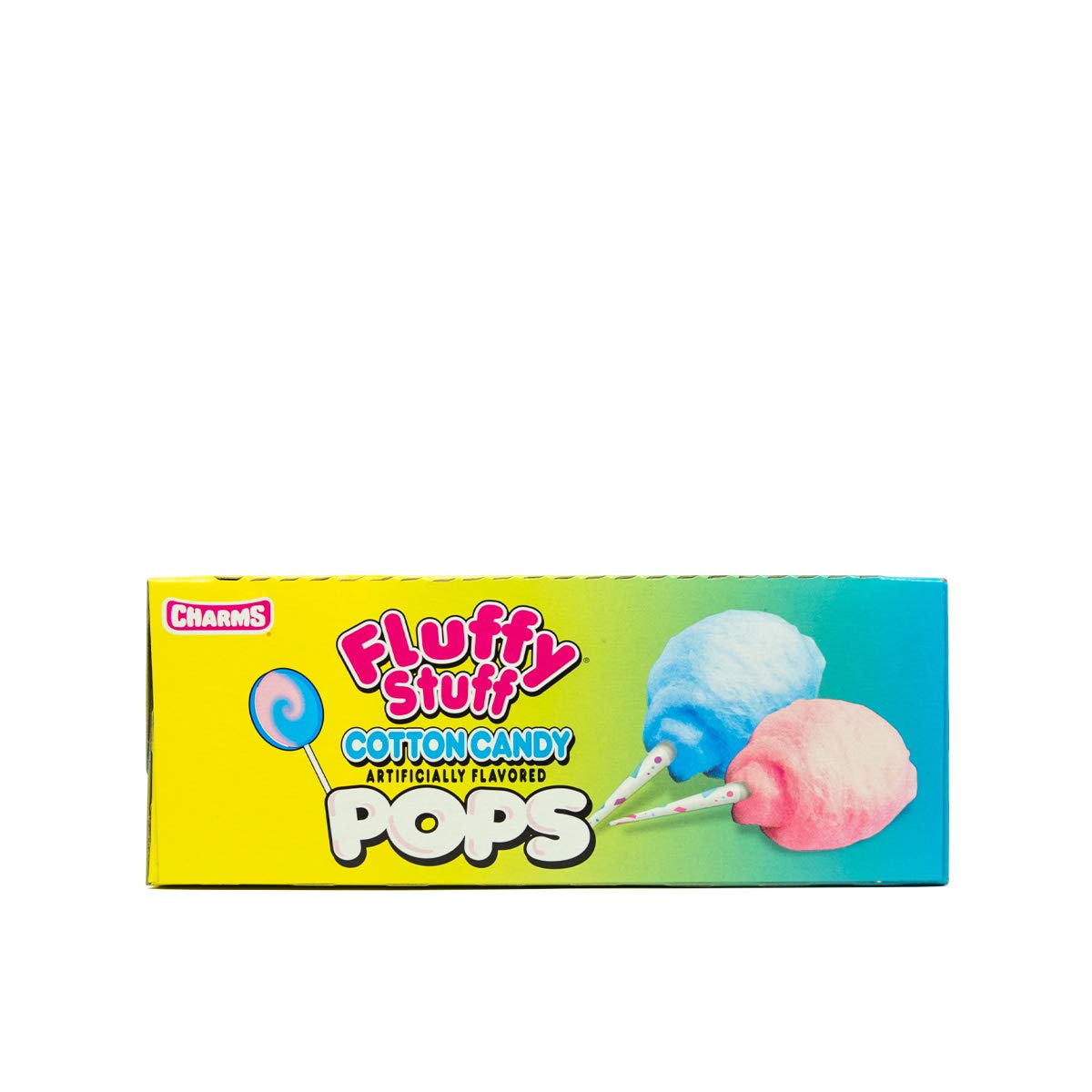 Fluffy Stuff Cotton Candy Pops - 48 Count Box (0.62 Oz Each, Total 29.76 Oz) | Sweet Party Treats, Carnival Snacks & Birthday Favors