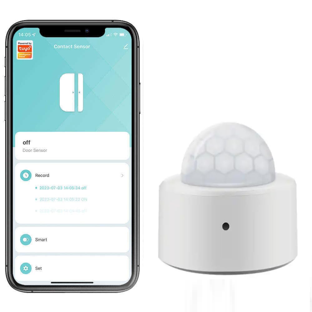 SOLO Smart Zigbee Motion Sensor - Real-Time App Alerts, Alexa & Google Home Compatible, Tuya/SmartLife Control (Zigbee Hub Required) | Home Security & Automation for Doors, Windows & Smart Lighting