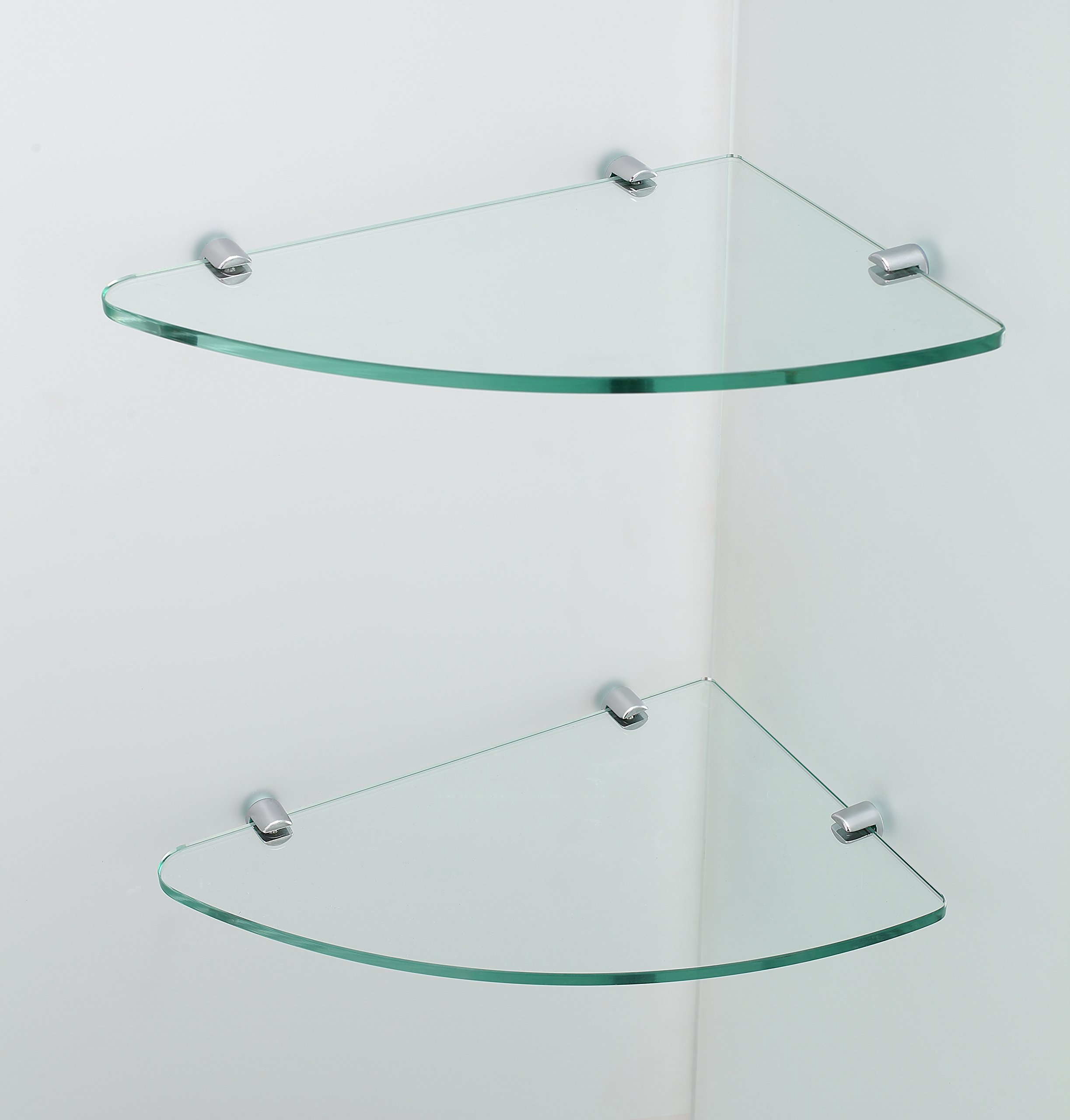 Aston SDR960EZ-CH-4228-10 Frameless Hinged Alcove Shower Door with StarCast Clear Glass and Built-in Shelves - Modern Bathroom Upgrade for Small Spaces, Perfect for Apartments and Master Bathrooms