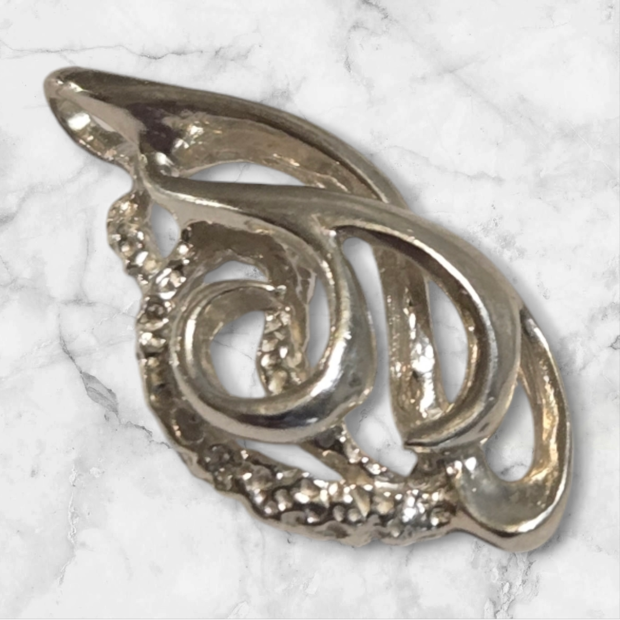 Free Form Pendant Necklace with 18 Inch Sterling Silver Chain - Handcrafted in USA | Perfect for Gifts, Anniversaries & Everyday Elegance