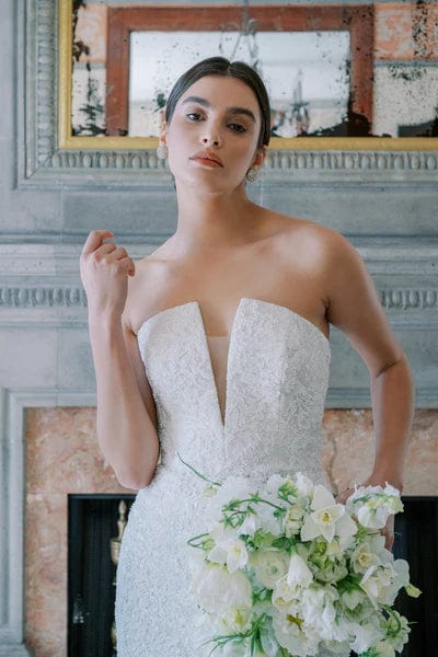 Anne Barge Amoret Wedding Dress - Size 10 | Elegant Bridal Gown for Church Ceremony & Outdoor Wedding Photos