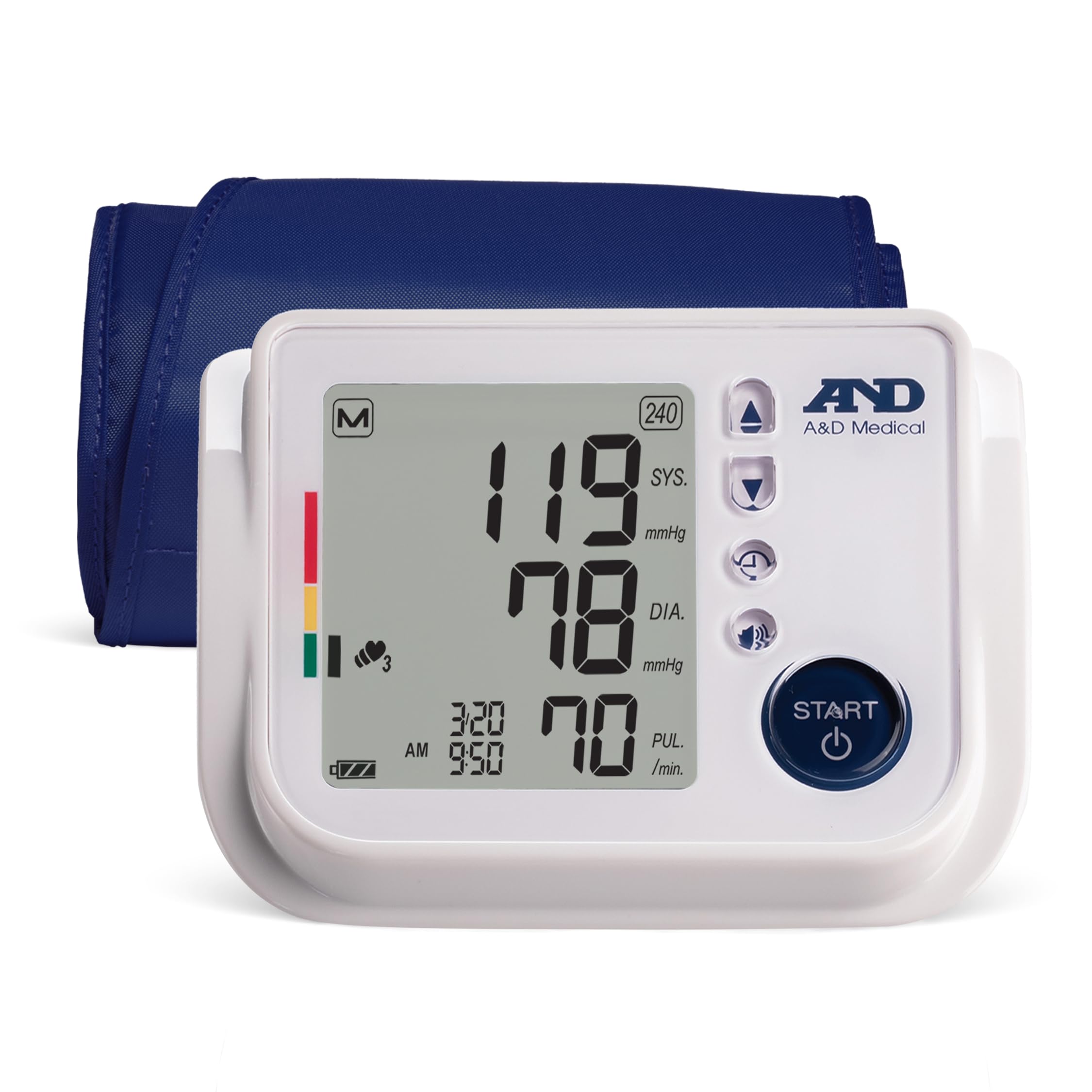 A&D Medical UA-1030T Talking Digital Blood Pressure Monitor with Medium Cuff (9-14.6