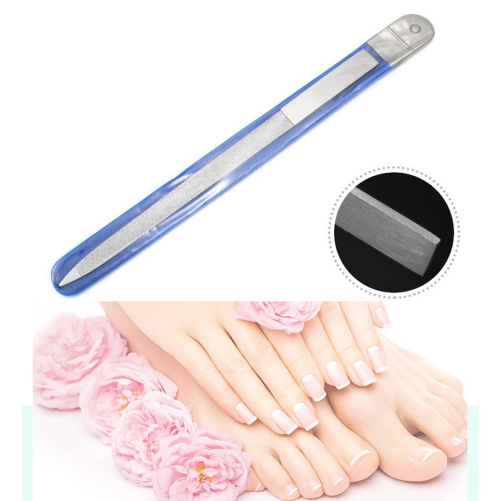 EXCLUZO 6PCS Double-Sided Nail Files - Professional Emery Board for Manicure, Pedicure & Nail Care - Nail Buffing & Shaping Tools for Home, Salon & Travel Use