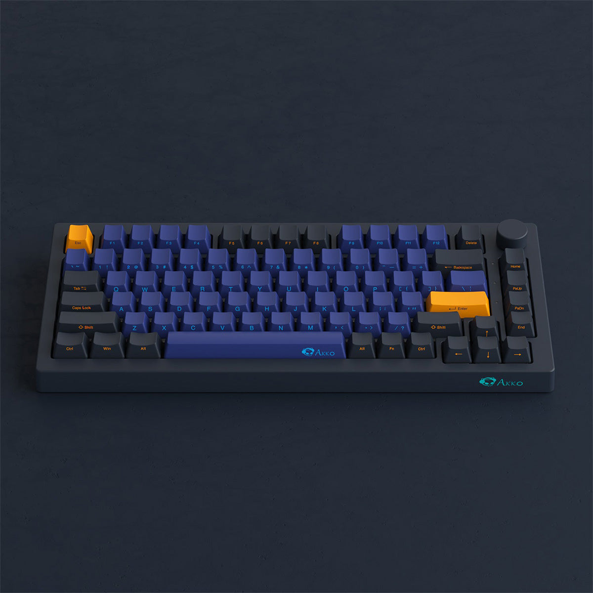 Akko 5075B Plus SP Horizon 75% RGB Wireless Mechanical Keyboard with Creamy Yellow Switches - Perfect for Gaming, Typing & Office Work