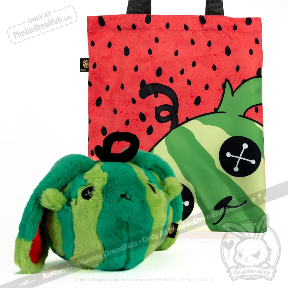 Plushie Dreadfuls Watermelon Rabbit Stuffed Animal Toy - Cute Soft Plush Bunny for Kids, Gift & Nursery Decor