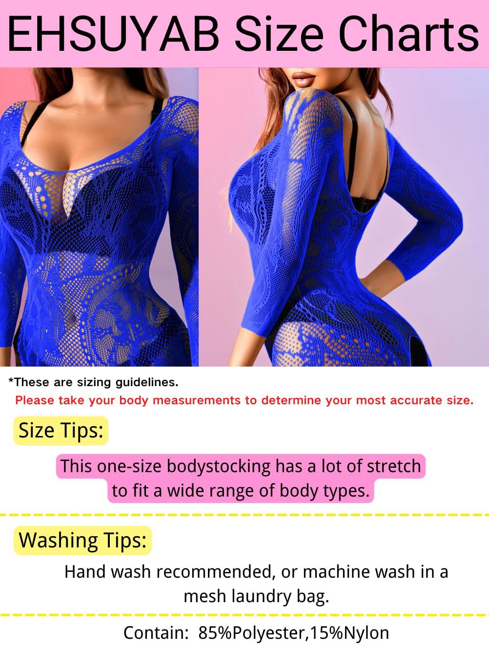 Sexy Women's Fishnet Bodysuit Lingerie - Plus Size Exotic Dance Wear for Glow Party, Rave & Nightclub Outfits | Perfect for Halloween, Cosplay & Sensual Occasions