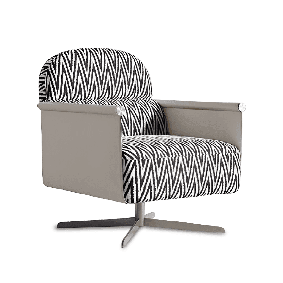Emberly Printed Fabric Armchair - Modern Accent Chair for Living Room, Bedroom & Office - Stylish Home Decor with Floral Design - Perfect for Relaxing & Reading