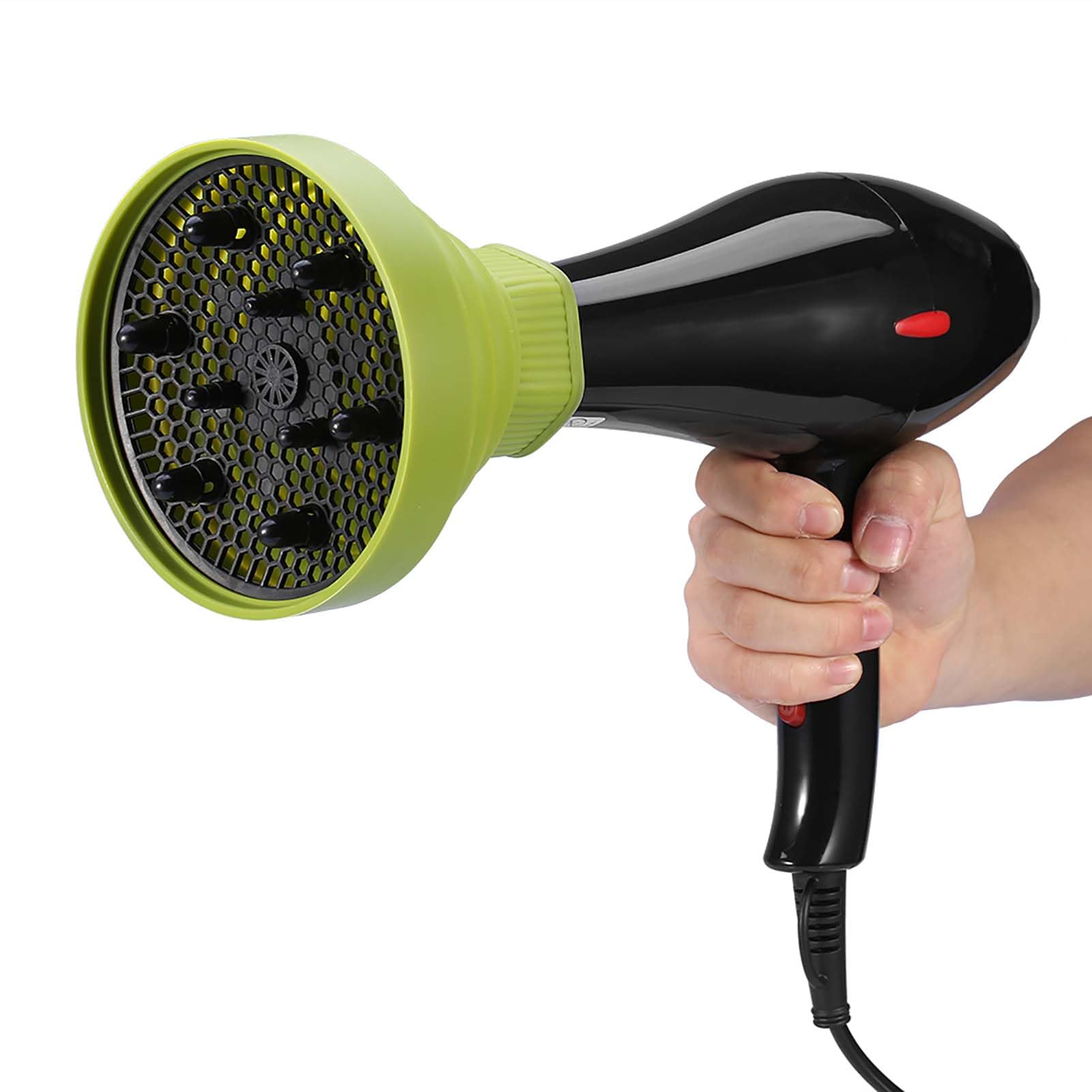 Universal Hair Dryer Diffuser Attachment for Curly & Wavy Hair - Professional Foldable Lightweight Diffuser for Blow Dryers - Perfect for Salon Styling & Home Hair Care