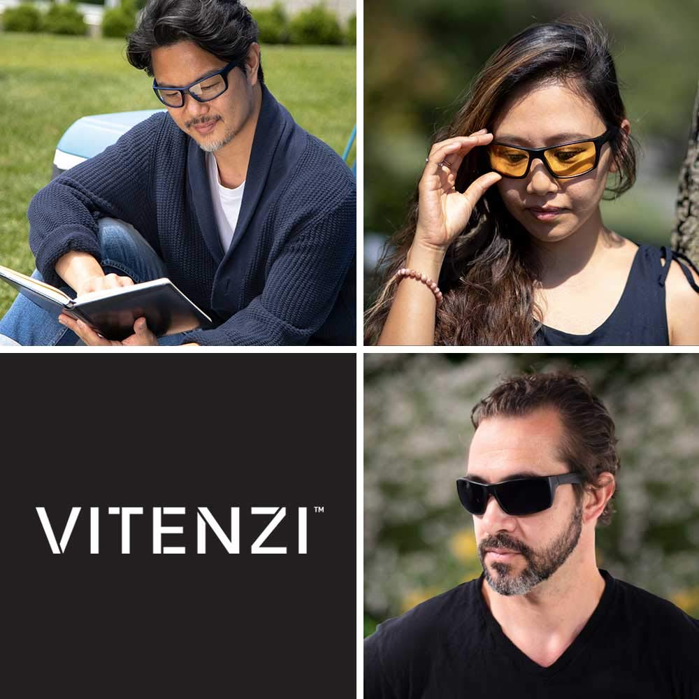 VITENZI Bifocal Sunglasses for Men & Women - Wrap Around Reading Glasses with Sun Protection - Palermo Style for Outdoor Activities, Driving & Reading