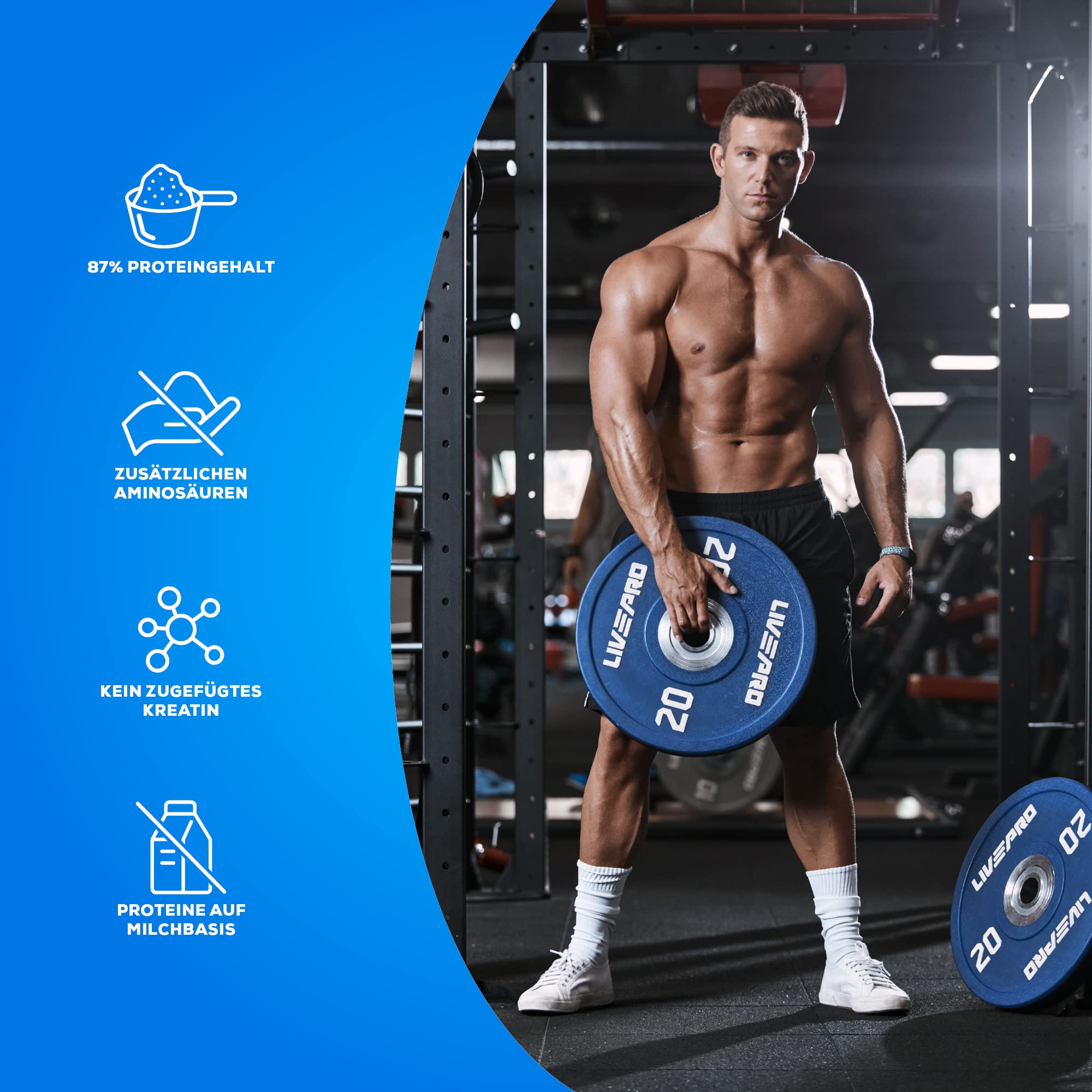 BioTechUSA Beef Protein Powder 1.8kg (60 Servings) - Grass-Fed Whey Protein Isolate for Muscle Growth & Recovery - Ideal for Bodybuilding, Fitness & Post-Workout Nutrition