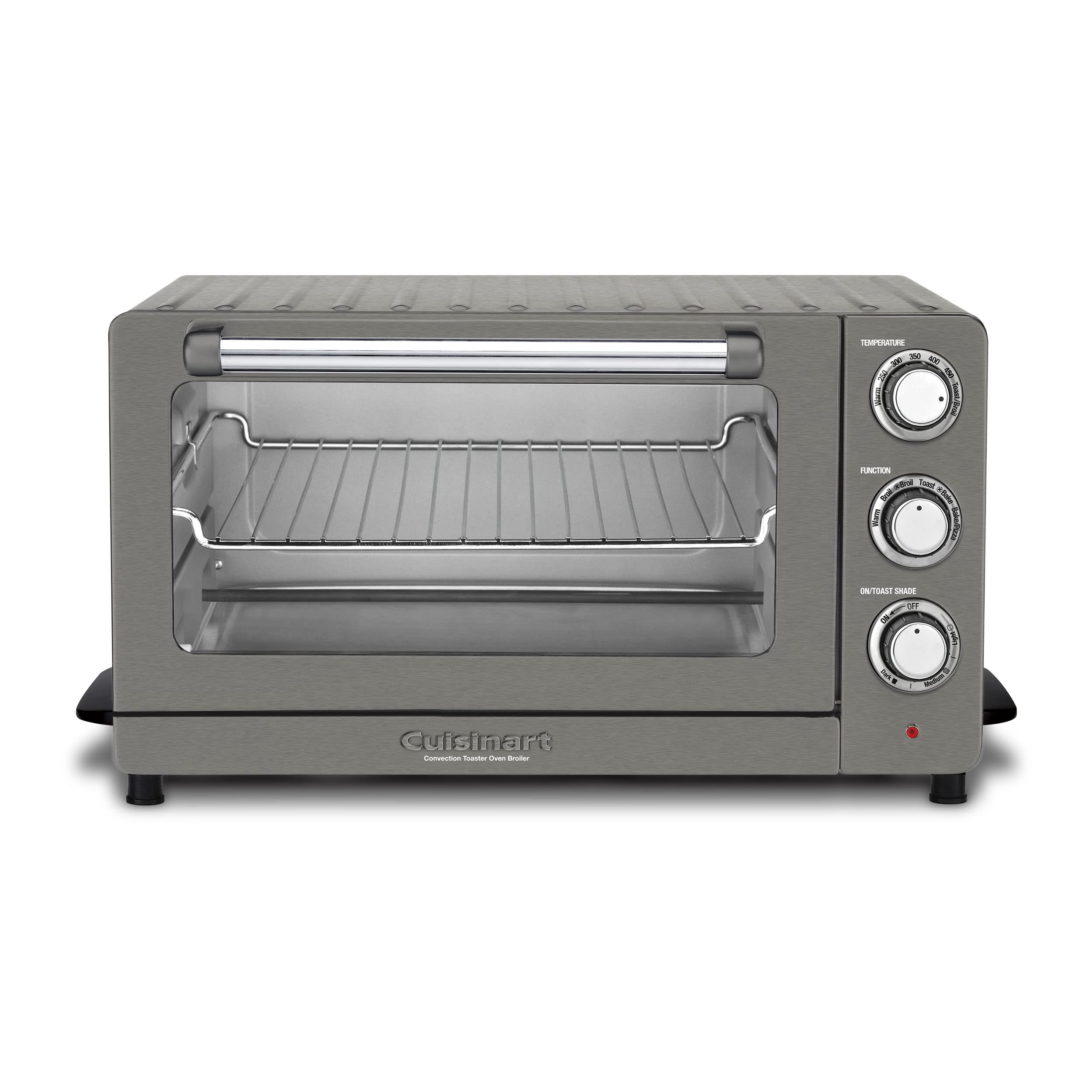 Cuisinart TOB-60NBKS Convection Toaster Oven Broiler - Black (Renewed) | Countertop Baking, Toasting & Broiling for Small Kitchens & Dorms