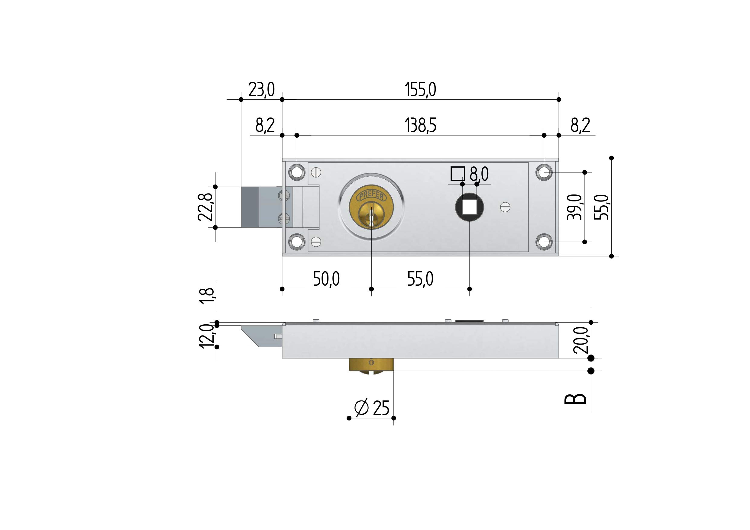 Heavy Duty Iron Door Lock for Transit & Basement Doors - Secure Storage Rooms, Utility Doors & Commercial Entryways