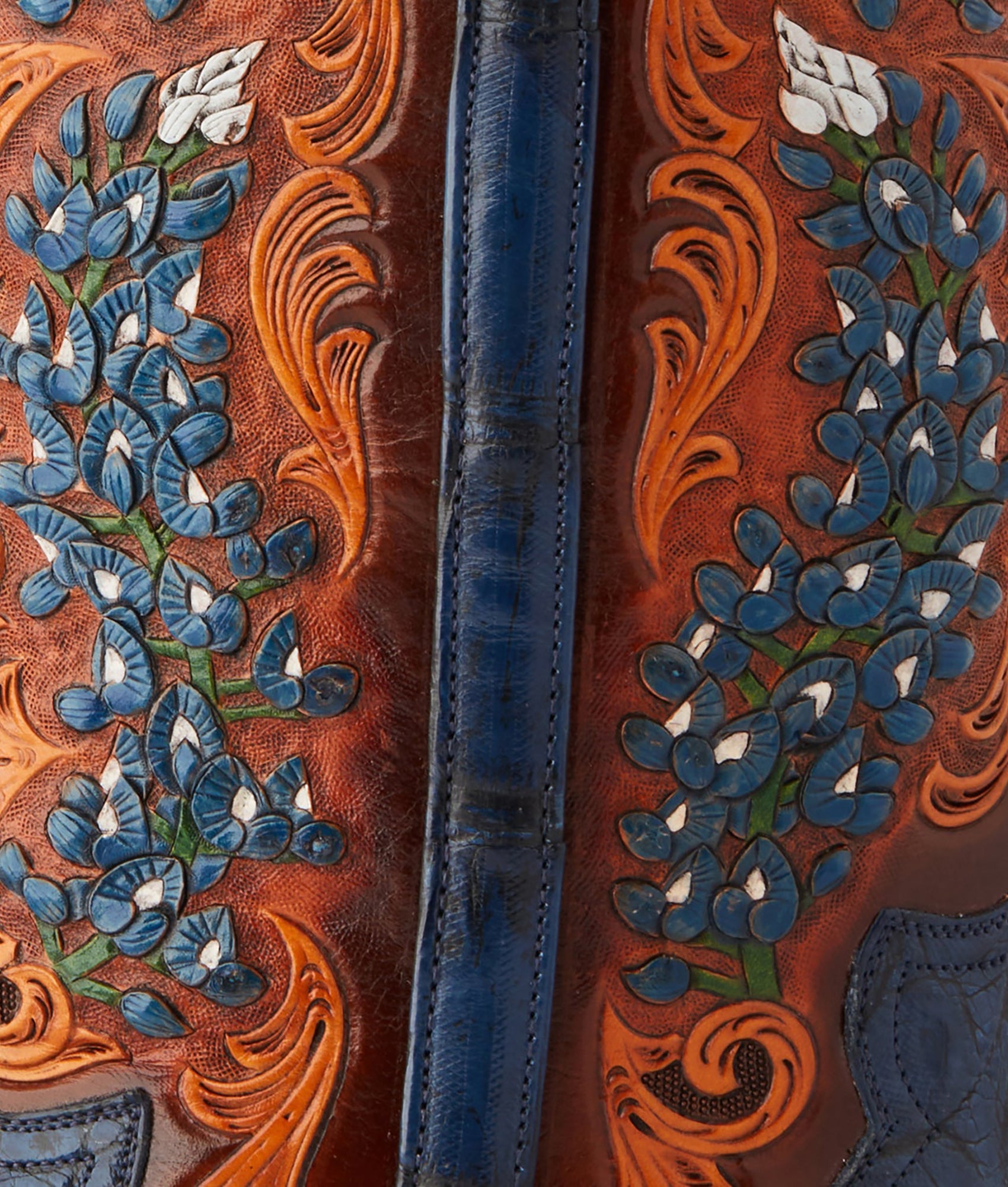 Women's Bluebonnet 140th Anniversary Boot in Cavalry Blue - Vintage Western Style Cowgirl Boots for Country Dancing & Rodeo Events