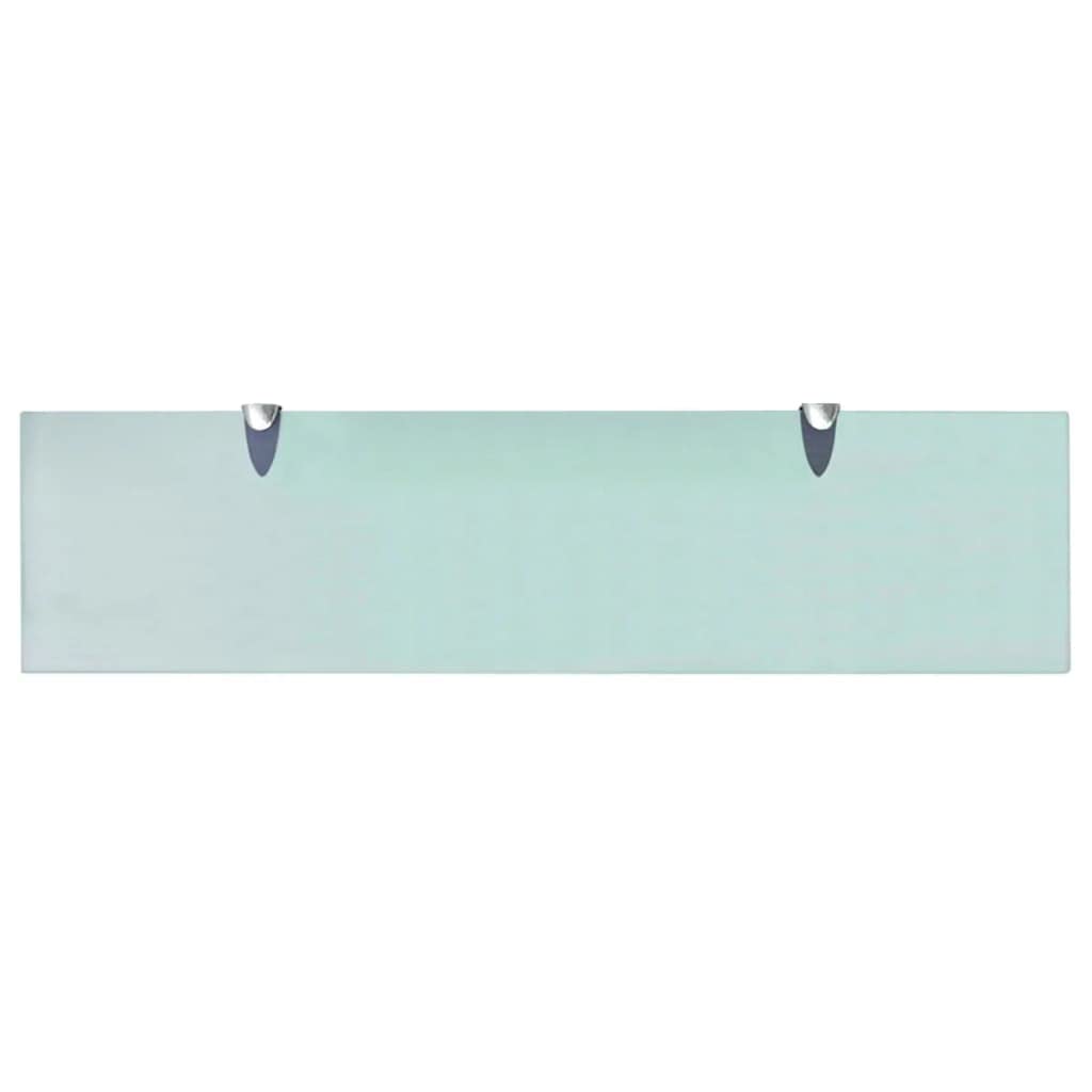 Clear Glass Floating Wall Shelves - 31.5