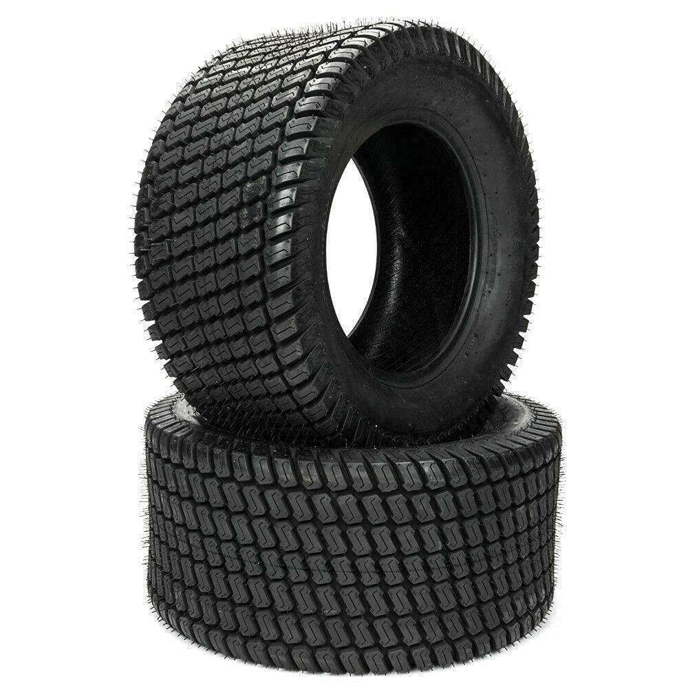 TUFFIOM 24x12.00-12 Lawn Mower Tires Set of 2 - 6PR Heavy Duty Tubeless Turf Tires for Garden Tractors & Riding Mowers - Perfect for Lawn Care, Landscaping and All-Terrain Use