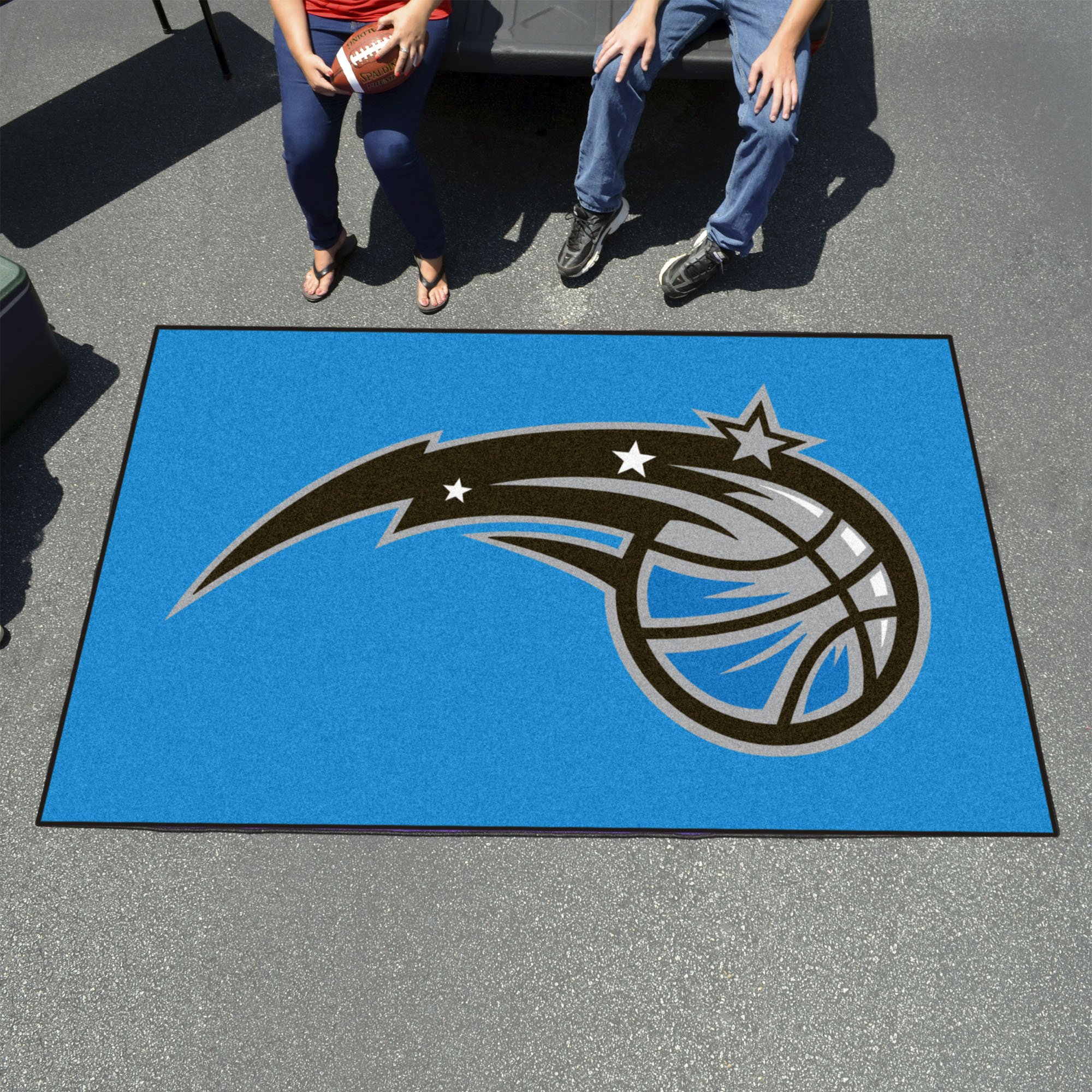 FANMATS 9364 Orlando Magic Ulti-Mat Rug - 5ft x 8ft NBA Team Logo Carpet | Durable Sports Fan Area Rug for Game Room, Man Cave & Tailgating - Perfect Home Decor for Basketball Enthusiasts