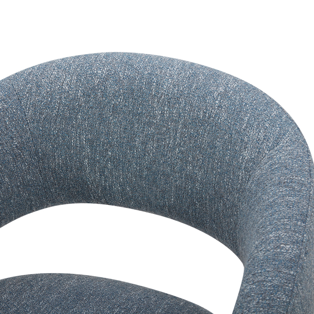 Nathan Upholstered Dining Chair - Modern Comfortable Kitchen Chairs with Padded Seat & Sturdy Wooden Legs - Perfect for Dining Room, Breakfast Nook, and Home Office