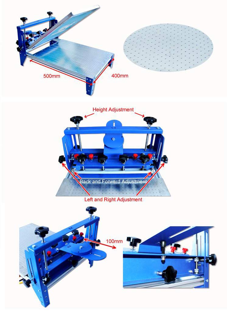 TECHTONGDA 16x20 Inch Vacuum Screen Printing Press with Micro-Registration & Stainless Steel Pallet - Professional Silk Screen Printing Machine for T-Shirts, Posters, and DIY Crafts