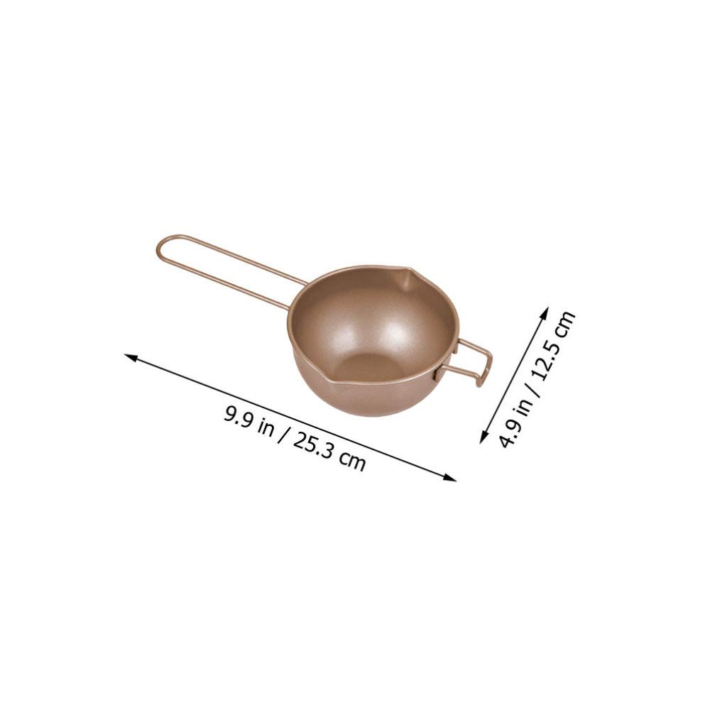 1pc Stainless Steel Chocolate Melting Pot with Handle - DIY Chocolate & Butter Melting Pot for Baking, Candy Making, Fondue & Kitchen Supplies - Perfect for Home Chefs & Dessert Lovers