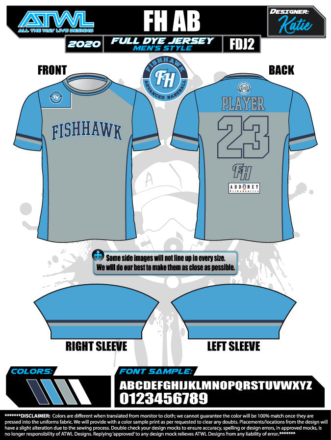 Fishhawk Advanced Baseball Jersey for Men - 2019 Edition | High-Performance Baseball Uniform for Games & Training